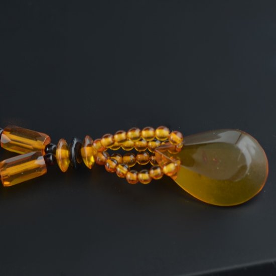 Baltic amber necklace with mix amber beads
